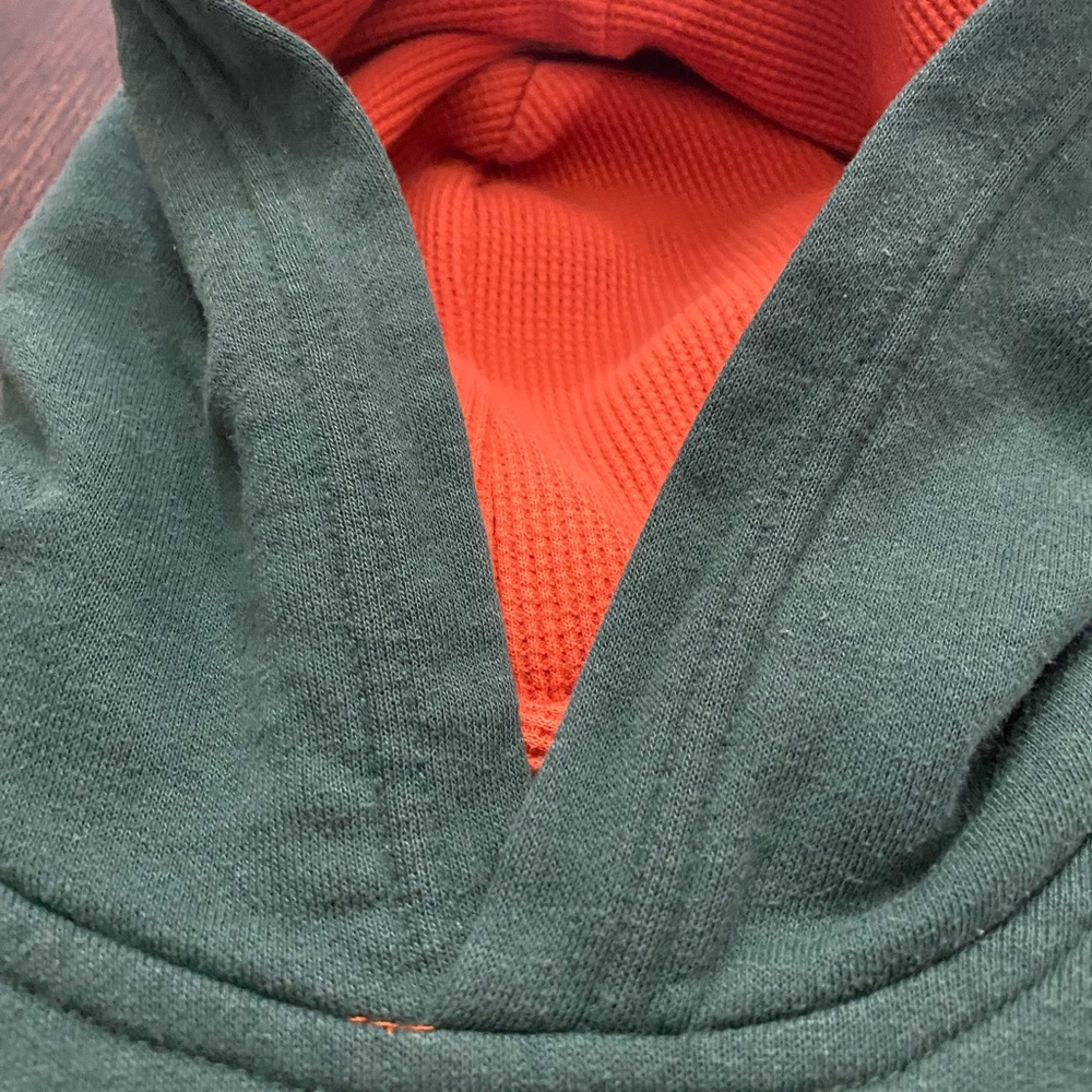 Nike Green and Orange Hoodie - Picture 5 of 11
